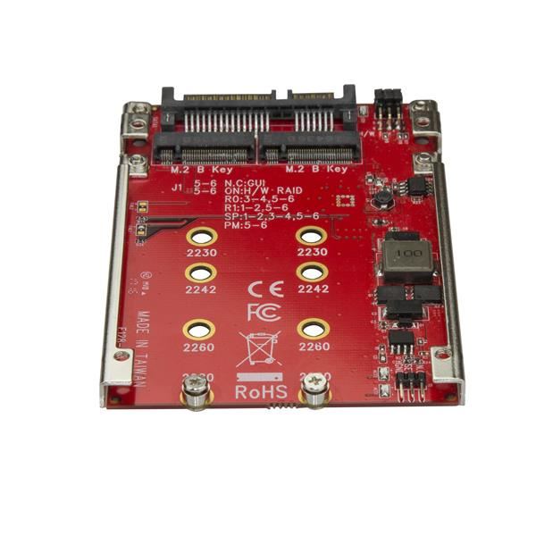 Adattatore per 2 SSD M.2 a SATA per alloggio 2,5" 4