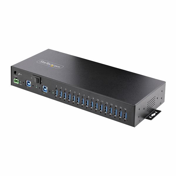 StarTech Hub USB Industriale 5Gbps a 16 porte con adattatore di alimentazione