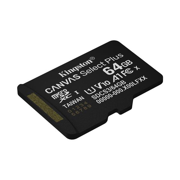 KINGSTON TECHNOLOGY MicroSDXC Canvas Select Plus Gen3 64GB