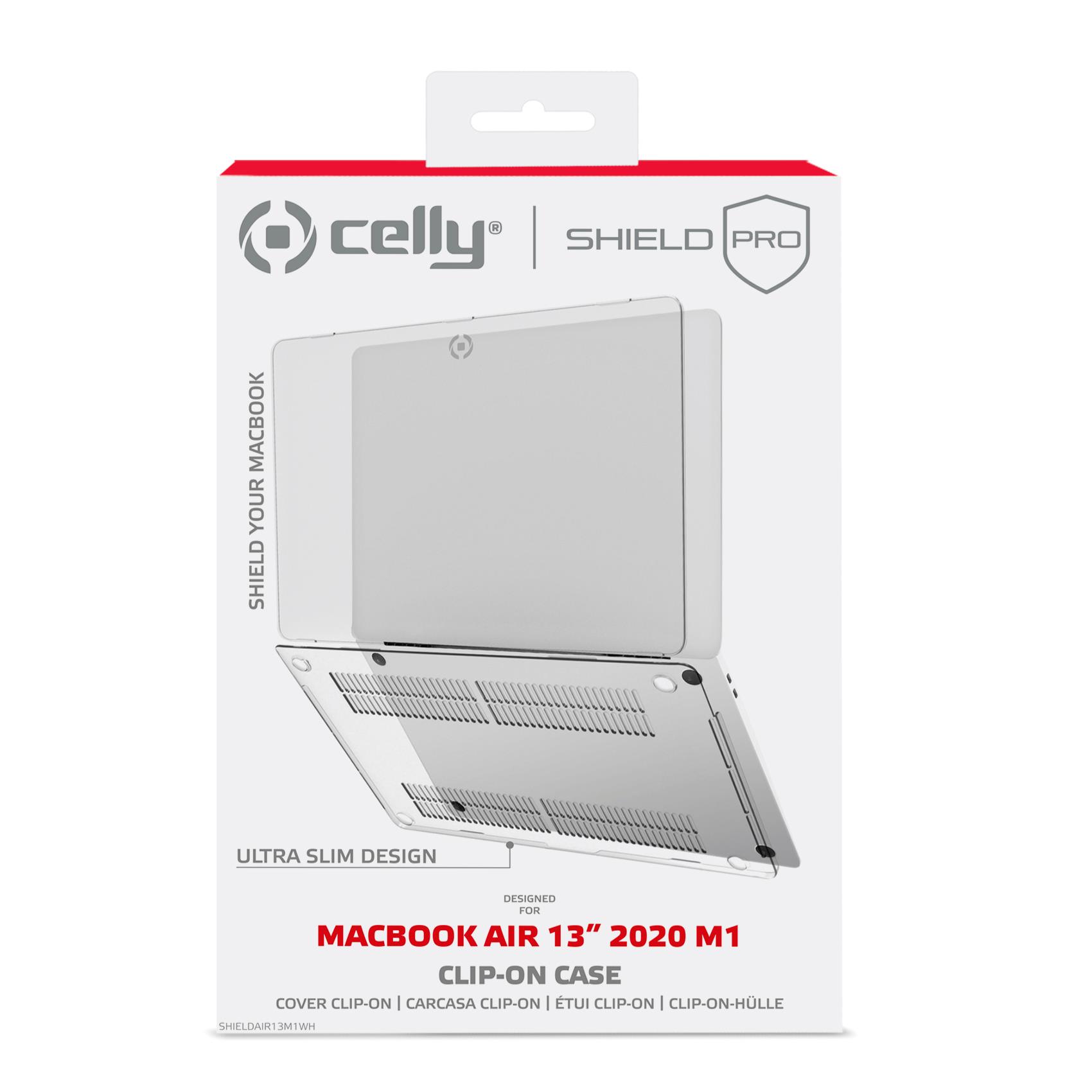 SHIELDAIR13M1 - Custodia rigida trasparente compatibile con MacBook Air 13" M1 3