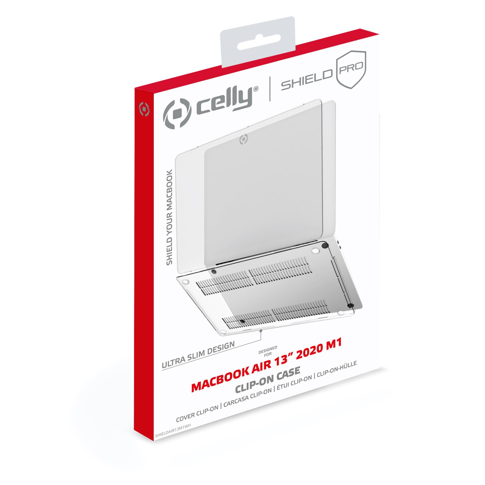 SHIELDAIR13M1 - Custodia rigida trasparente compatibile con MacBook Air 13" M1 4