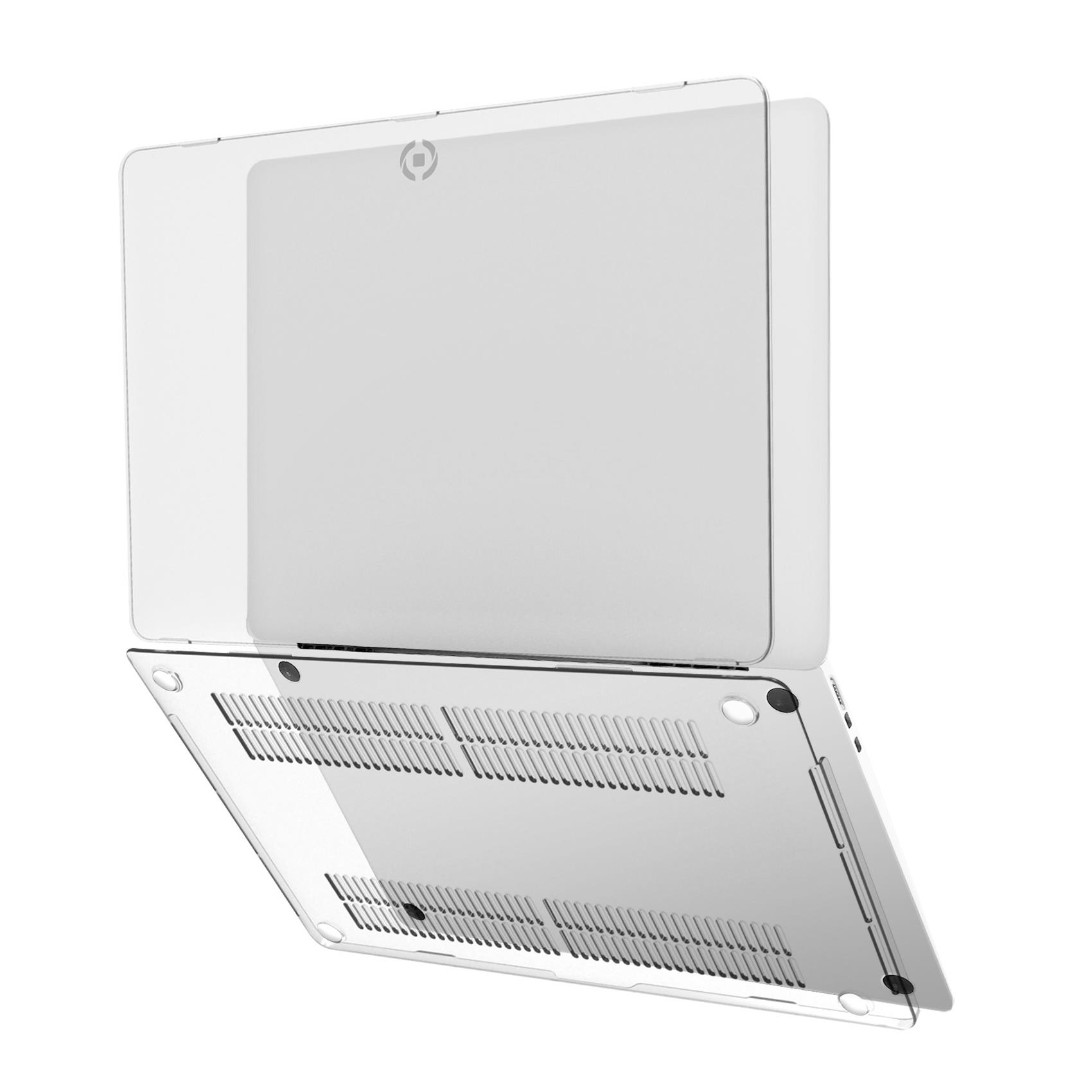 CELLY SHIELDAIR13M2 - Custodia rigida trasparente compatibile con MacBook Air 13" M2