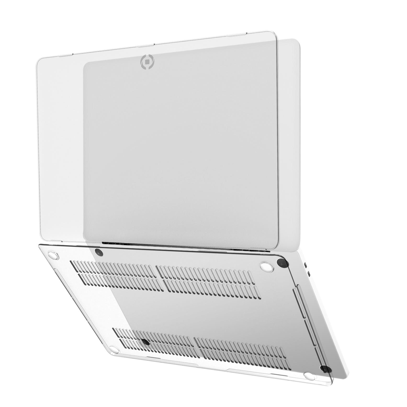 CELLY SHIELDPRO13M1 - Custodia rigida trasparente compatibile con MacBook Pro 13" M1/M2