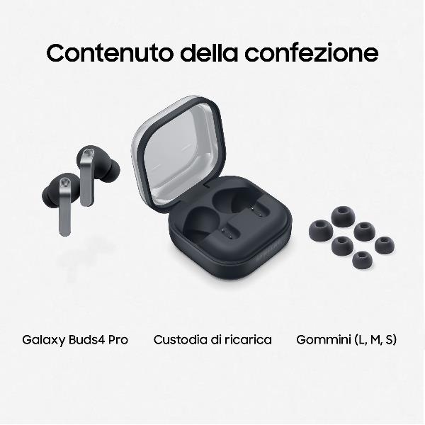 SAMSUNG CELLULARI GALAXY BUDS4 PRO BLACK