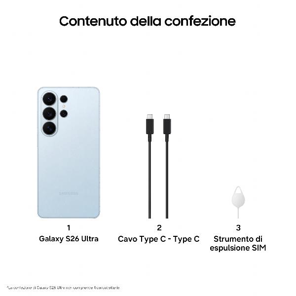 SAMSUNG CELLULARI GALAXY S26 ULTRA 16+1TB SKYBLUE