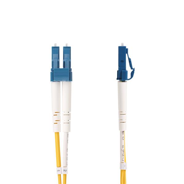 Cavo in fibra ottica duplex monomodale OS2 da LC a SC (UPC) da 1 m, 9/125µm, 100G, Insensibile alla piegatura, Bassa perdita di inserzione, Cavo patch in fibra LSZH 7