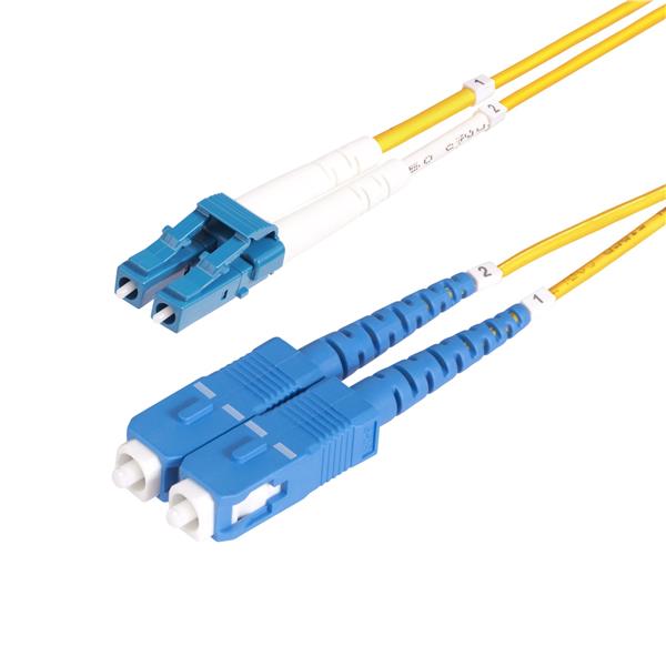 StarTech Cavo in fibra ottica duplex monomodale OS2 da LC a SC (UPC) da 20 m