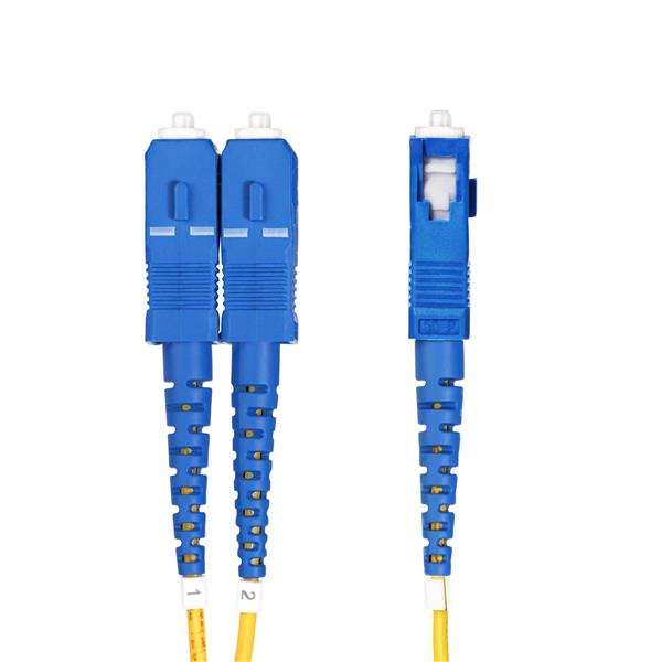 Cavo in fibra ottica duplex monomodale OS2 da LC a SC (UPC) da 20 m 7