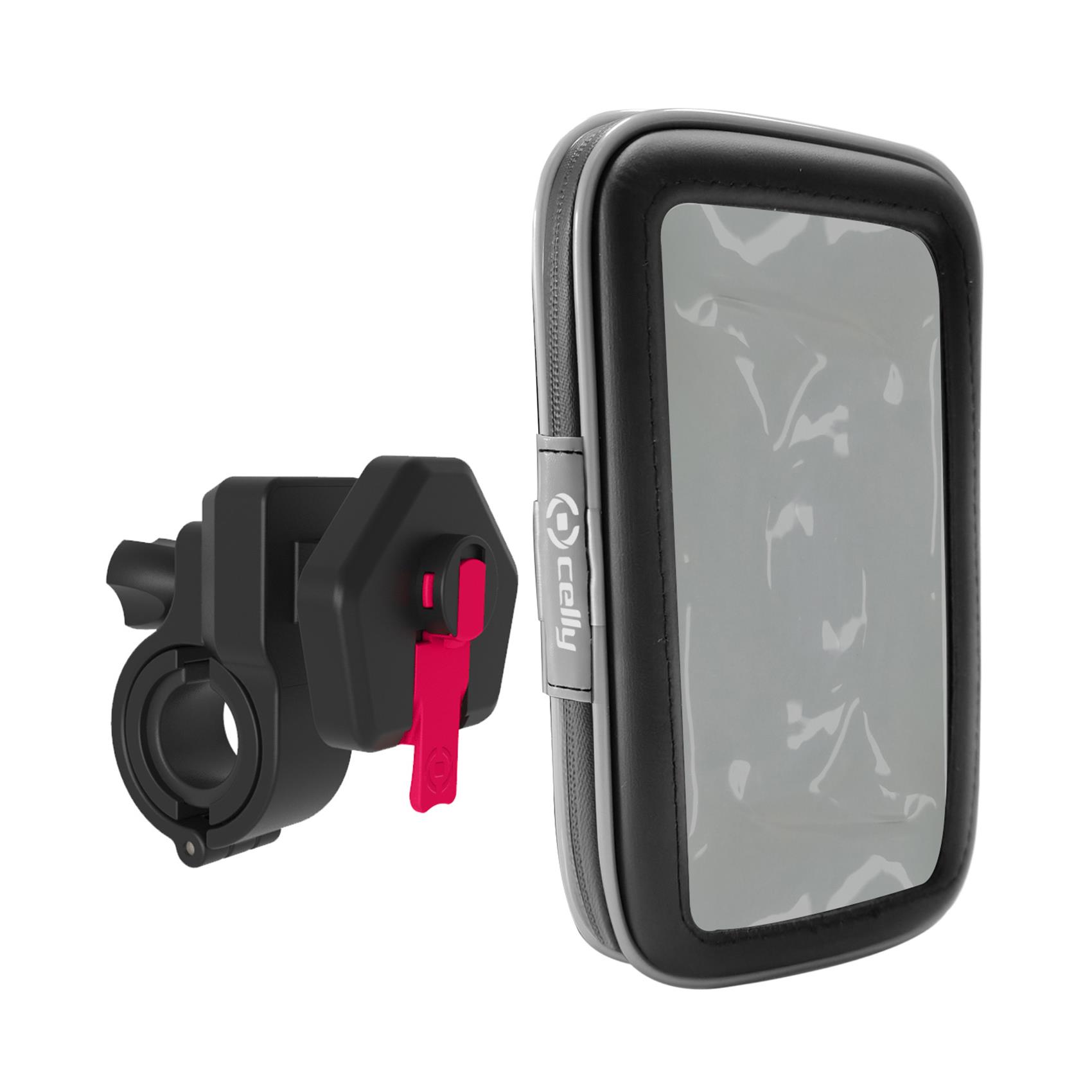 SNAPFLEX – Supporto universale per bici e ebike, sistema modulare ad incastro, utilizzo manubrio, compatibile con smartphone fino a 6.9" dimensione display, finestra per touch 2
