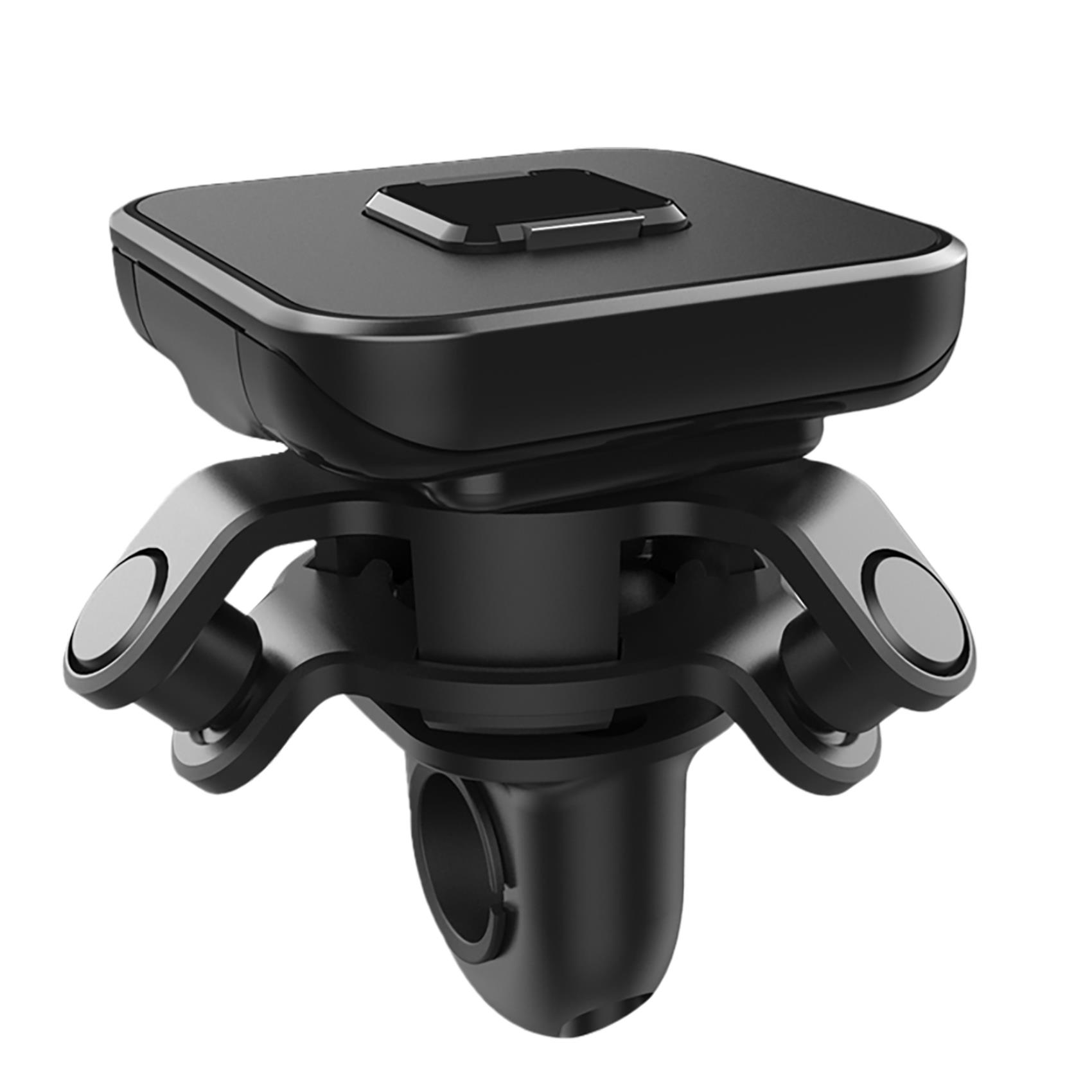 CELLY SNAPMAGMIRROR - Supporto universale per smartphone, fissaggio modulare ad incastro, aggancio allo specchietto della moto, placca universale in confezione, inclinabile fino a 360°