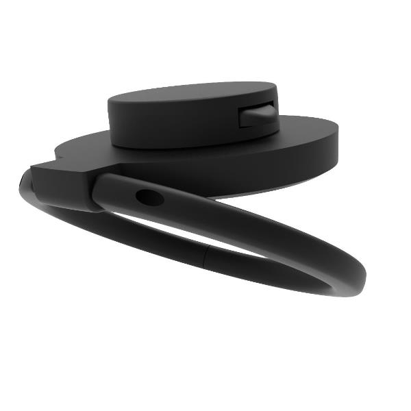 CELLY SNAPRING - Supporto universale ad anello per smartphone. fissaggio modulare ad incastro, anelo inclinabile fino a 180°, superficie metallica, adesivo 3M