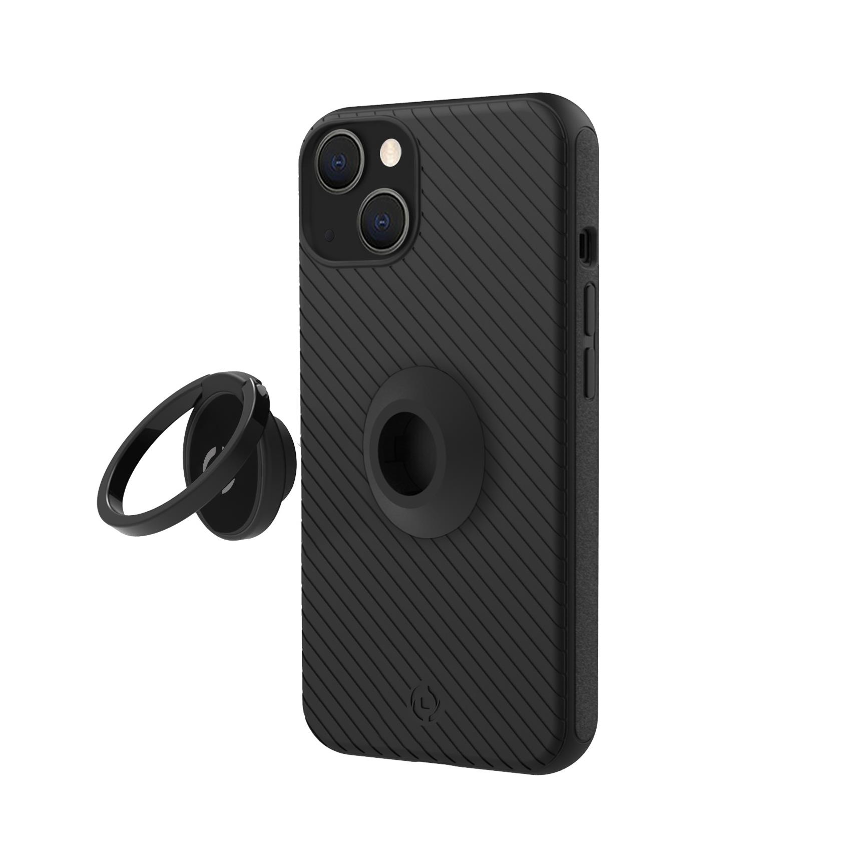 SNAPRING - Supporto universale ad anello per smartphone. fissaggio modulare ad incastro, anelo inclinabile fino a 180°, superficie metallica, adesivo 3M 4