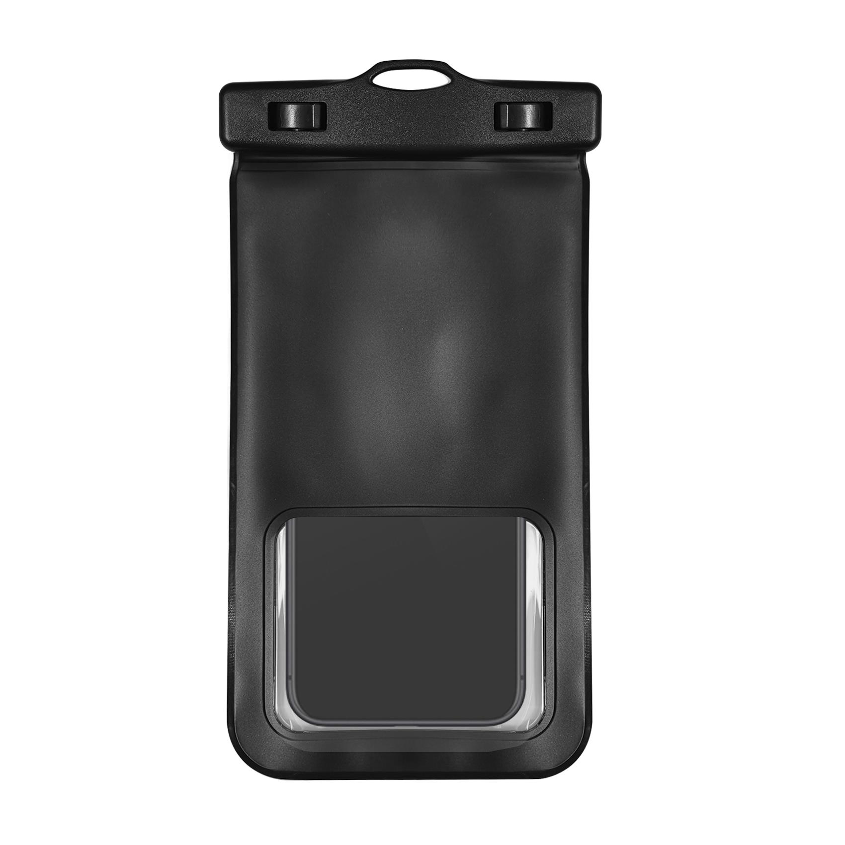 SPLASHBAG25 - Custodia impermeabile per smartphone fino a 7" dimensione display, design trasparente, chiusura ermetica, laccio a collo incluso 6