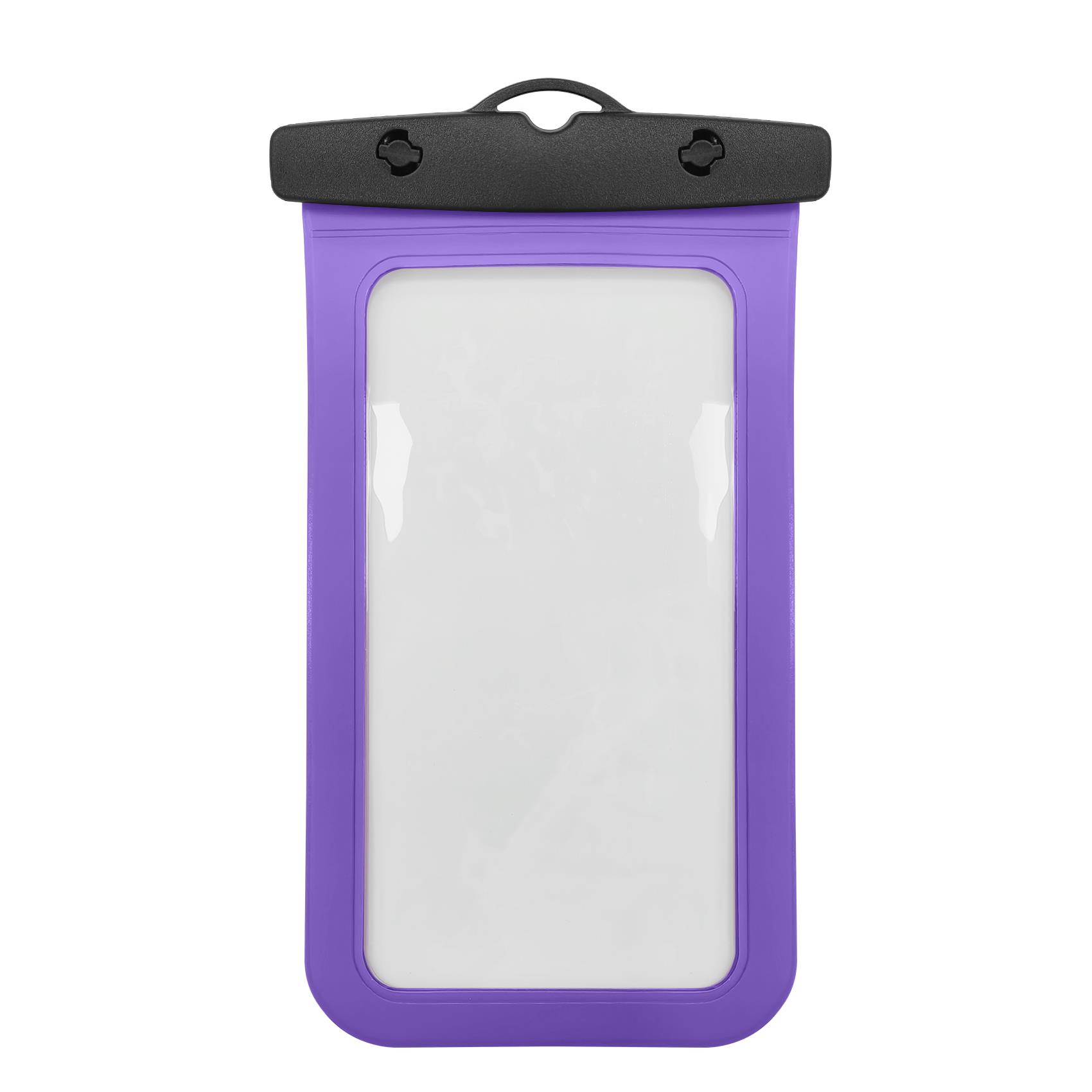 SPLASHBAG26 - Custodia impermeabile per smartphone fino a 7" dimensione display, design trasparente, chiusura ermetica, laccio a collo incluso 5