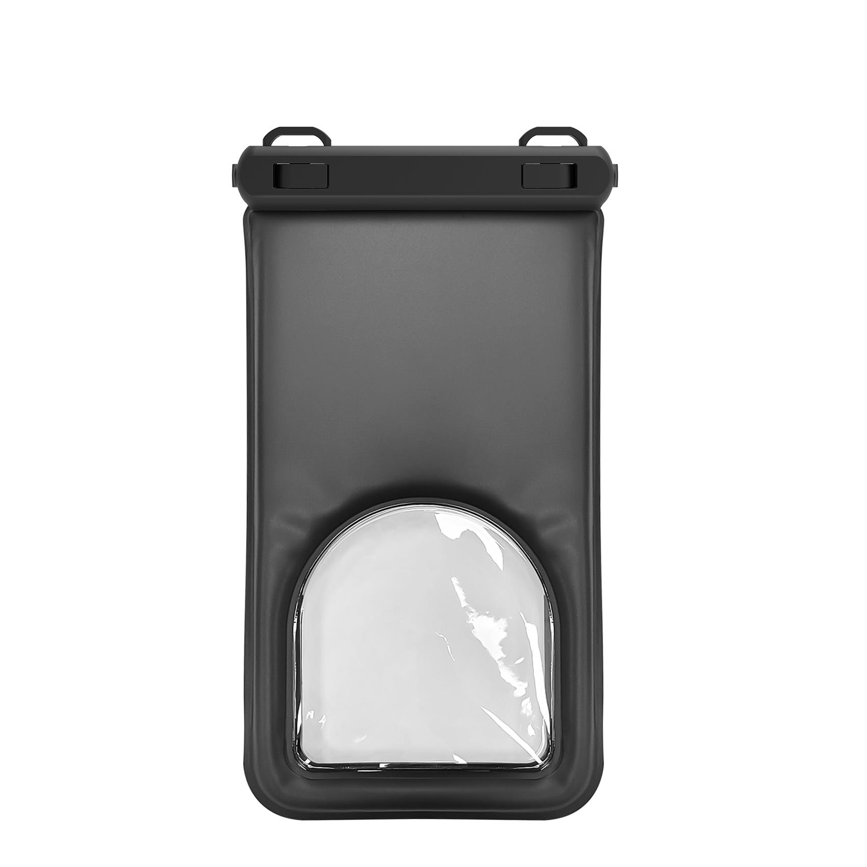 SPLASHBAGFL - Custodia impermeabile galleggiante per smartphone fino a 6.9", design trasparente, chiusura ermetica, laccio da collo integrato 2