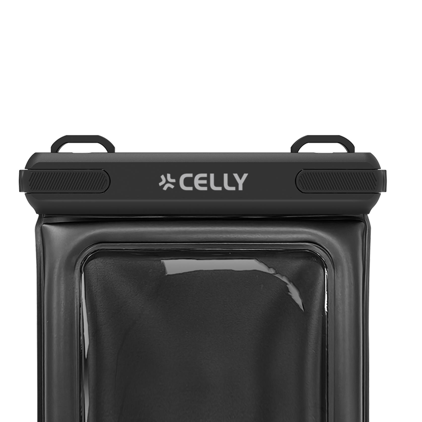 SPLASHBAGFL - Custodia impermeabile galleggiante per smartphone fino a 6.9", design trasparente, chiusura ermetica, laccio da collo integrato 6