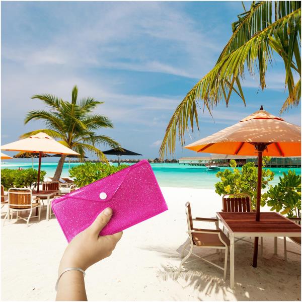 SPLASHWALLET - Custodia impermeabile compatibile con smartphone fino a 6.2" dimensione display, massima protezione da sabbia, creme, polvere e spruzzi d'acqua, certificazione IPX4 4