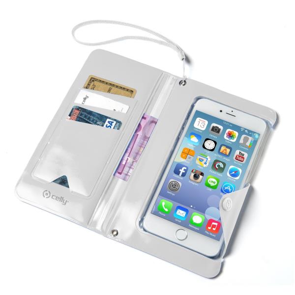 SPLASHWALLET - Custodia impermeabile compatibile con smartphone fino a 5.7" dimensione display, massima protezione da sabbia, creme, polvere e spruzzi d'acqua, certificazione IPX4 2