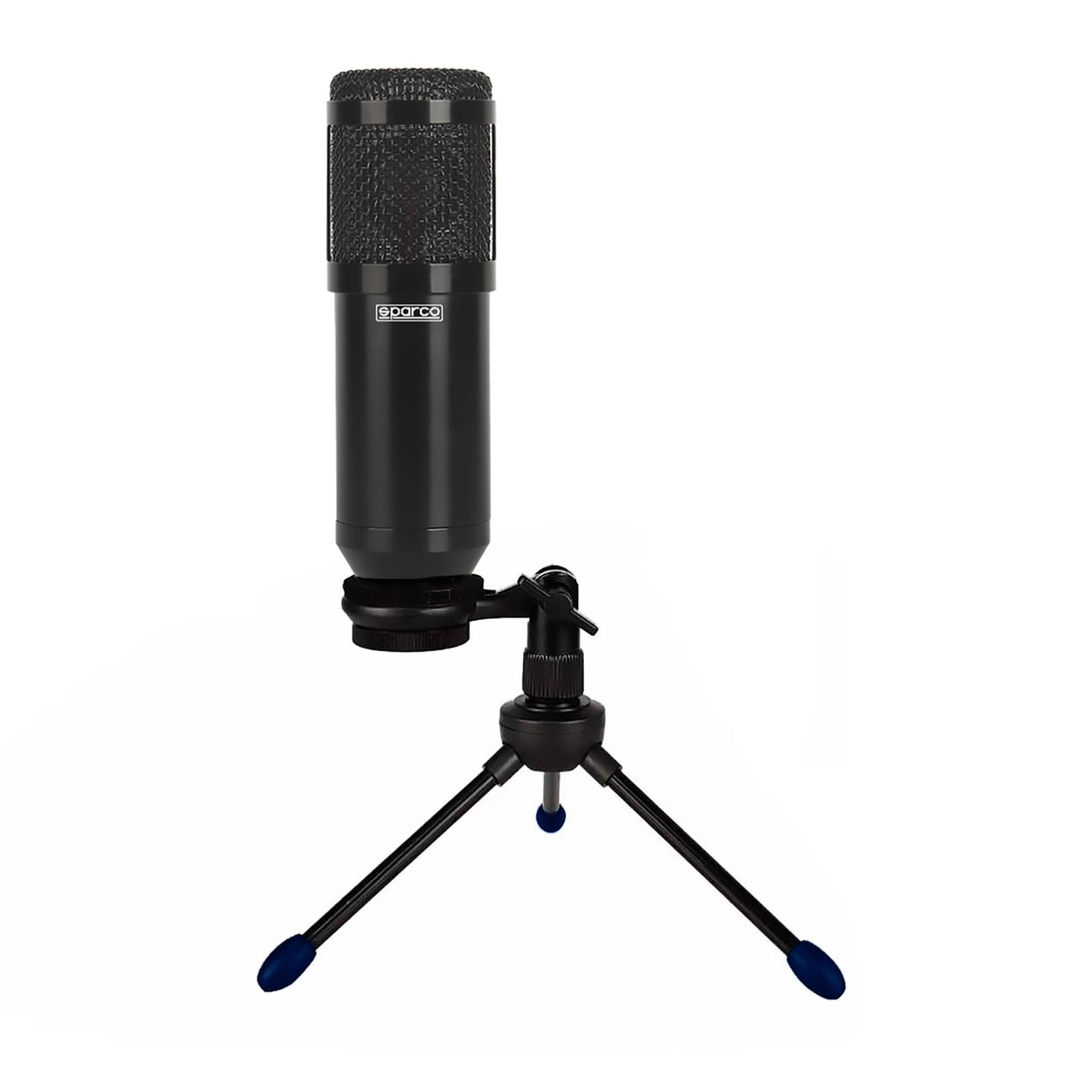 CELLY SPARCO - Microfono a filo, Plug&Play, supporto regolabile STAR [SPARCO COLLECTION]