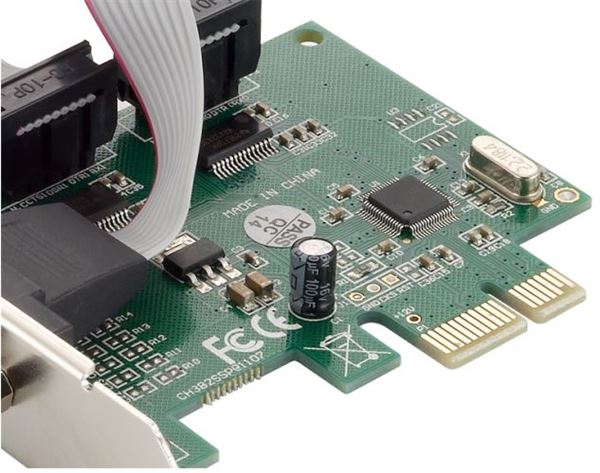 SCHEDA PCI EXPRESS 2 SERIALI 7