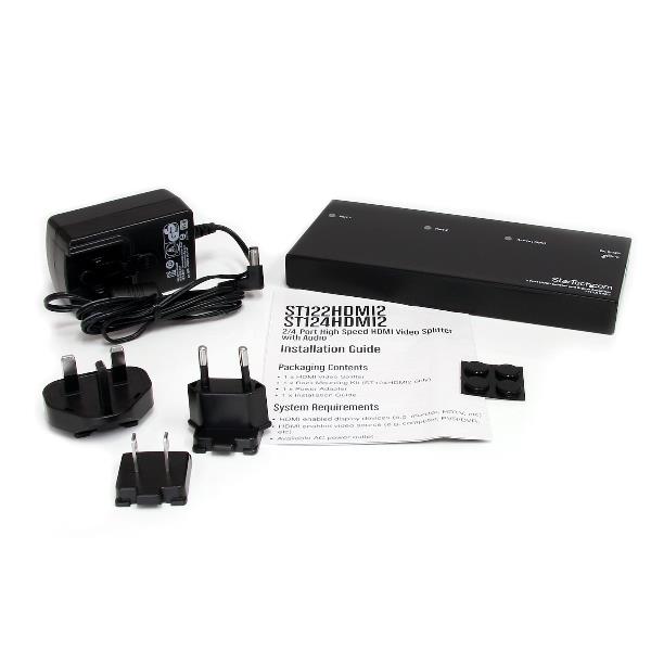 Sdoppiatore video HDMI a 2 porte e amplificatore del segnale 4