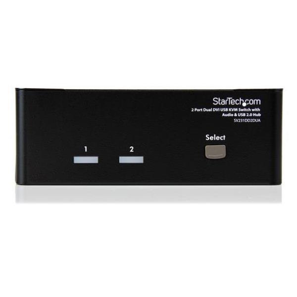 Switch KVM Dual DVI USB 2 port 3