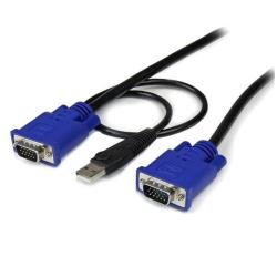 StarTech Cavo sottile KVM, VGA, USB, 2 in 1 - 3 m
