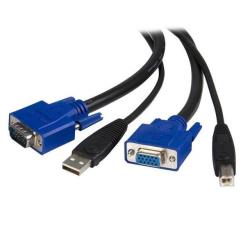 StarTech Cavo KVM Universale USB 2 in 1 da 3m