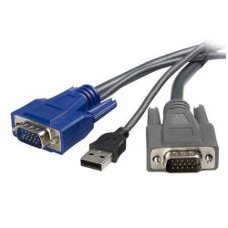 StarTech Cavo KVM ultra-sottile VGA USB 2 in 1 1,8 m