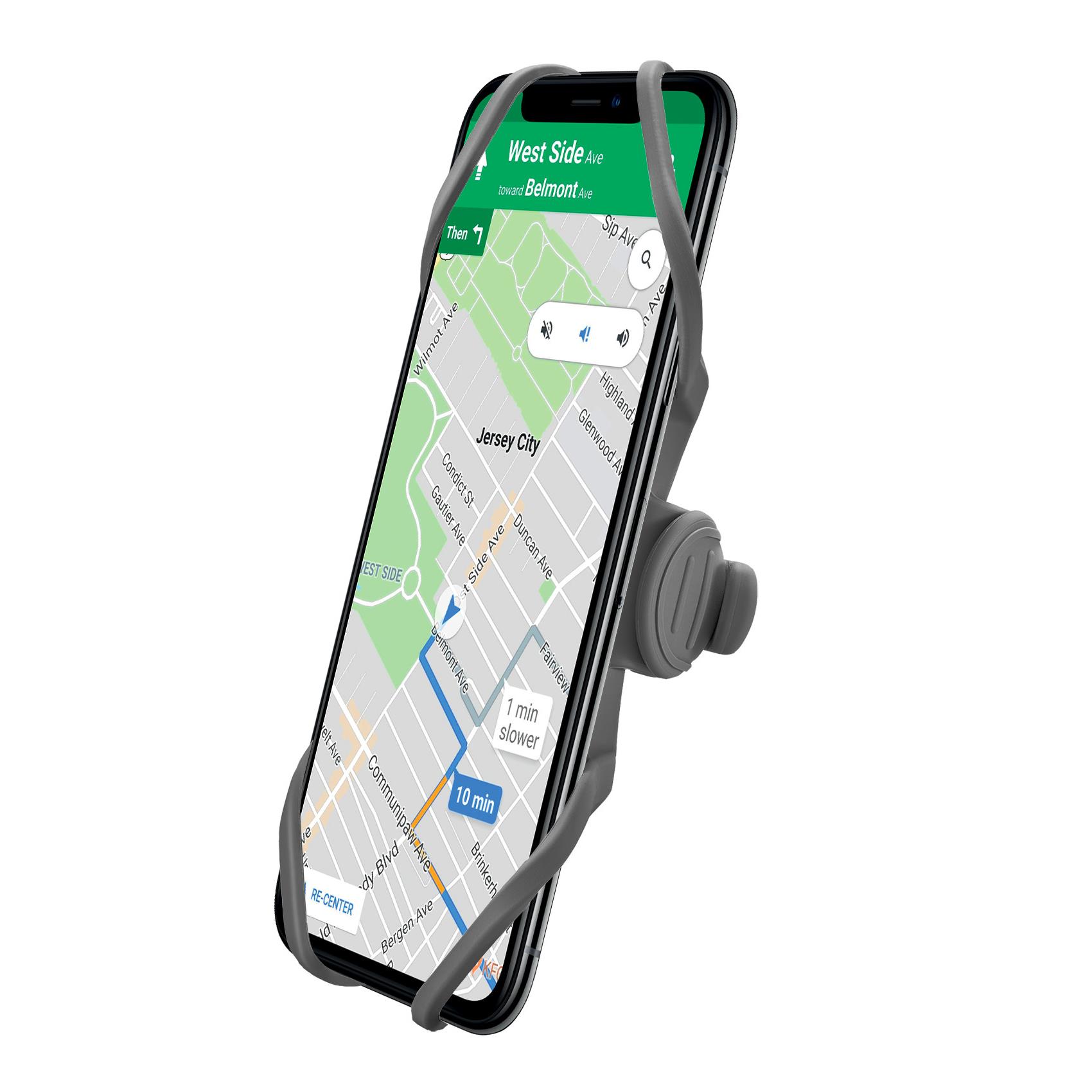 SWIPEBIKESTEM - Supporto universale per smartphone utilizzo con bici, ebike, da manubrio, materiale morbido silicone, funzionalità swipe-up e Face-ID, cinghia regolabile 3