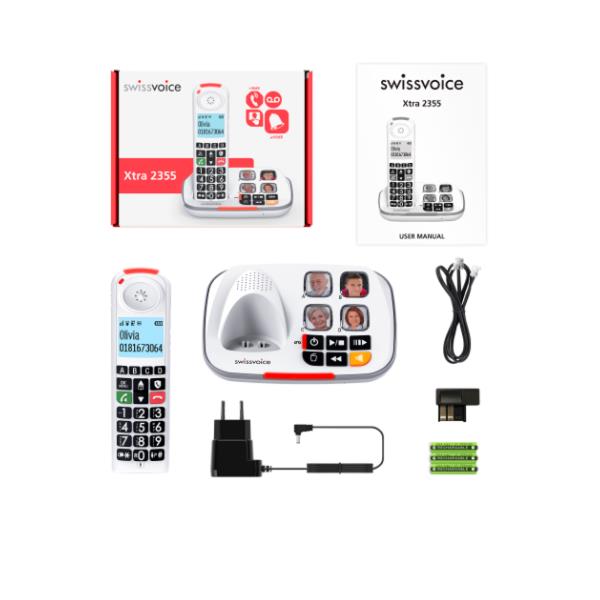 SWISSVOICE CORDLESS con SEGRETERIA XTRA2355 2