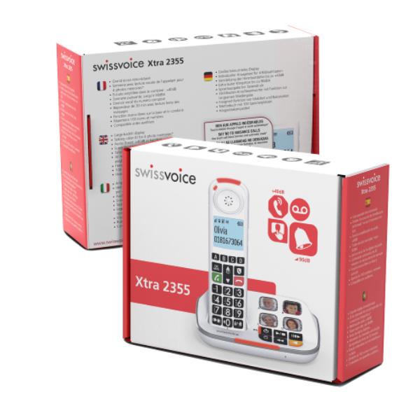 SWISSVOICE CORDLESS con SEGRETERIA XTRA2355 5