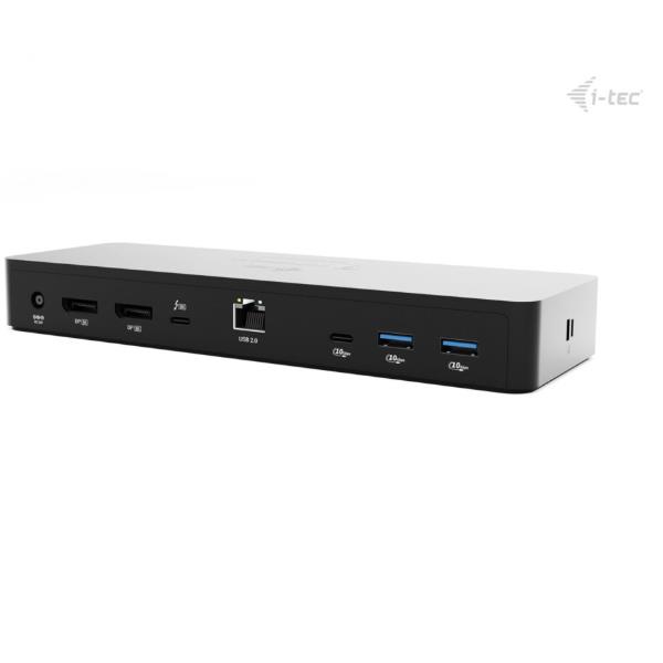 I-TEC DOCK THUNDERBOLT 4 Doppio display (2xDP, 1xTB4) +5xUSB+ Power Delivery da 90 W con alimentatore