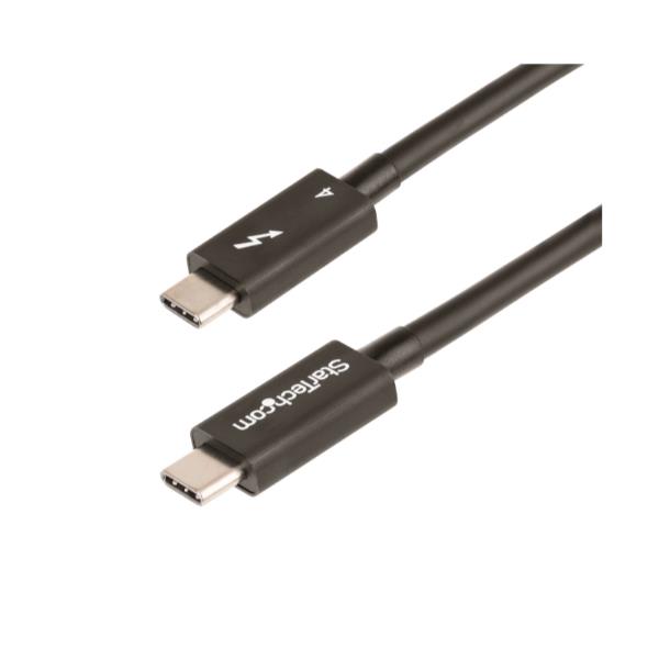StarTech Cavo Thunderbolt 4 da 1m - 40Gbps - PD 100W - Cavo Video/Trasferimento dati 4K/8K - Cavo Thunderbolt Certificato Intel Compatibile con USB4/Thunderbolt 3/USB 3.2/USB Tipo C/Display