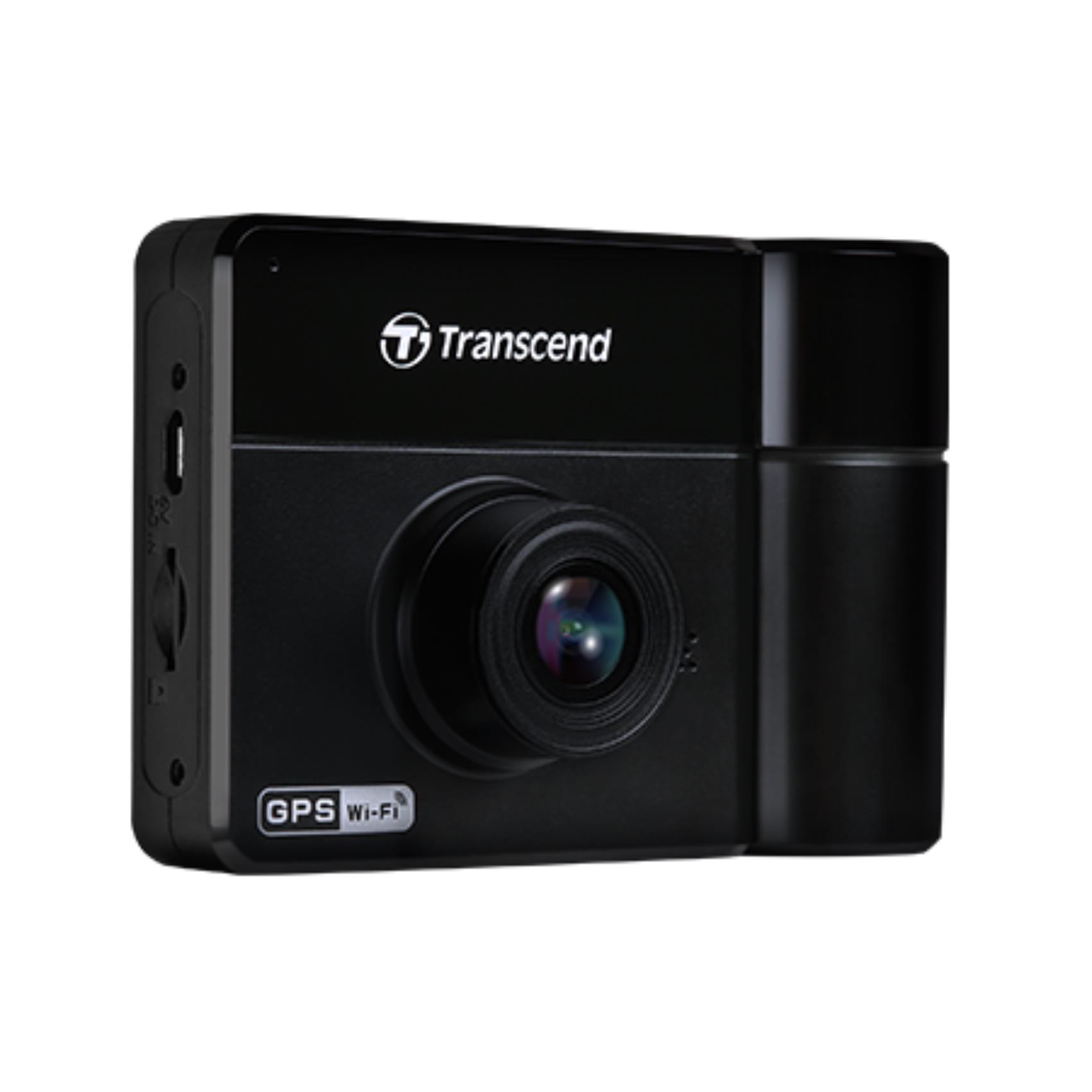 TRANSCEND TS-DP550B-64G - Dashcam DrivePro 550, con microSD da 64GB, doppia lente