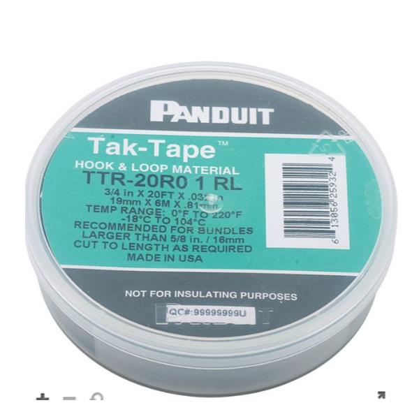 PANDUIT FASCETTA NERA VELCRO  MM. 19