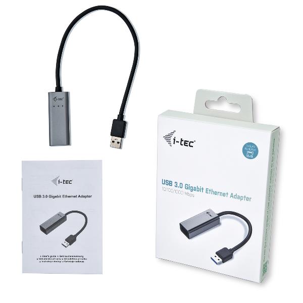 Adattatore USB-A 3.0 (M) a RJ45 (F) ETHERNET 3