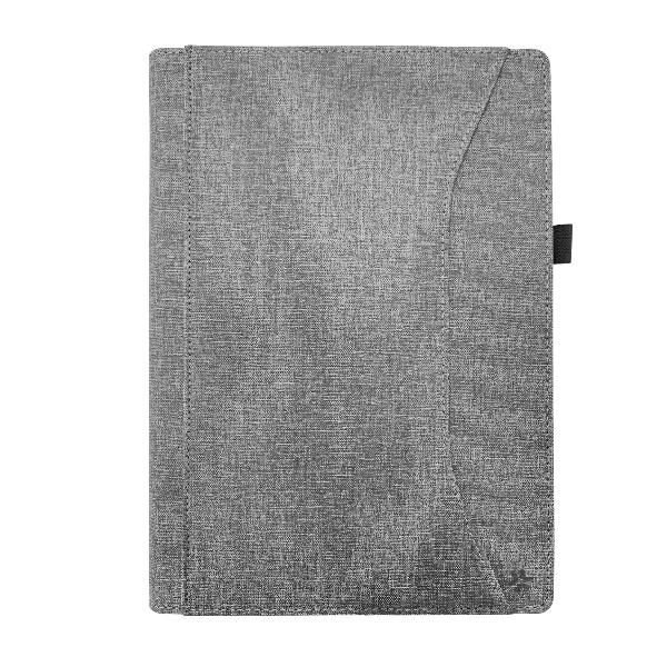 CELLY UNIFOLIOTAB13 - Custodia universale a libro colore grigio funzione stand con banda elastica di chiusura esterna compatibile con i Tablet fino a 13" dimensione display