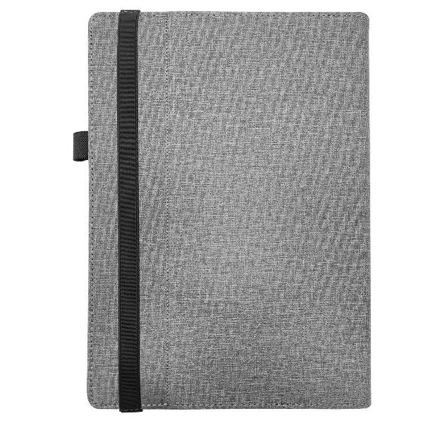 UNIFOLIOTAB13 - Custodia universale a libro colore grigio funzione stand con banda elastica di chiusura esterna compatibile con i Tablet fino a 13" dimensione display 4