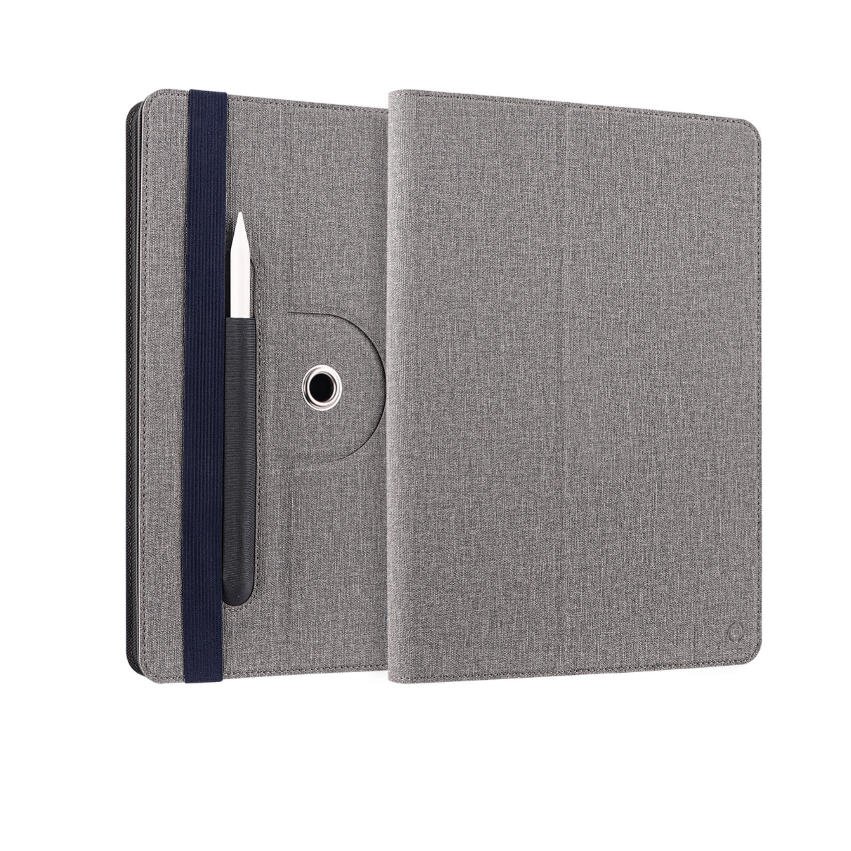 CELLY UNIROTTAB11 - Custodia a libro universale di colore blu con rotazione a 360° compatibile con Tablet fino a 11" dimensione display