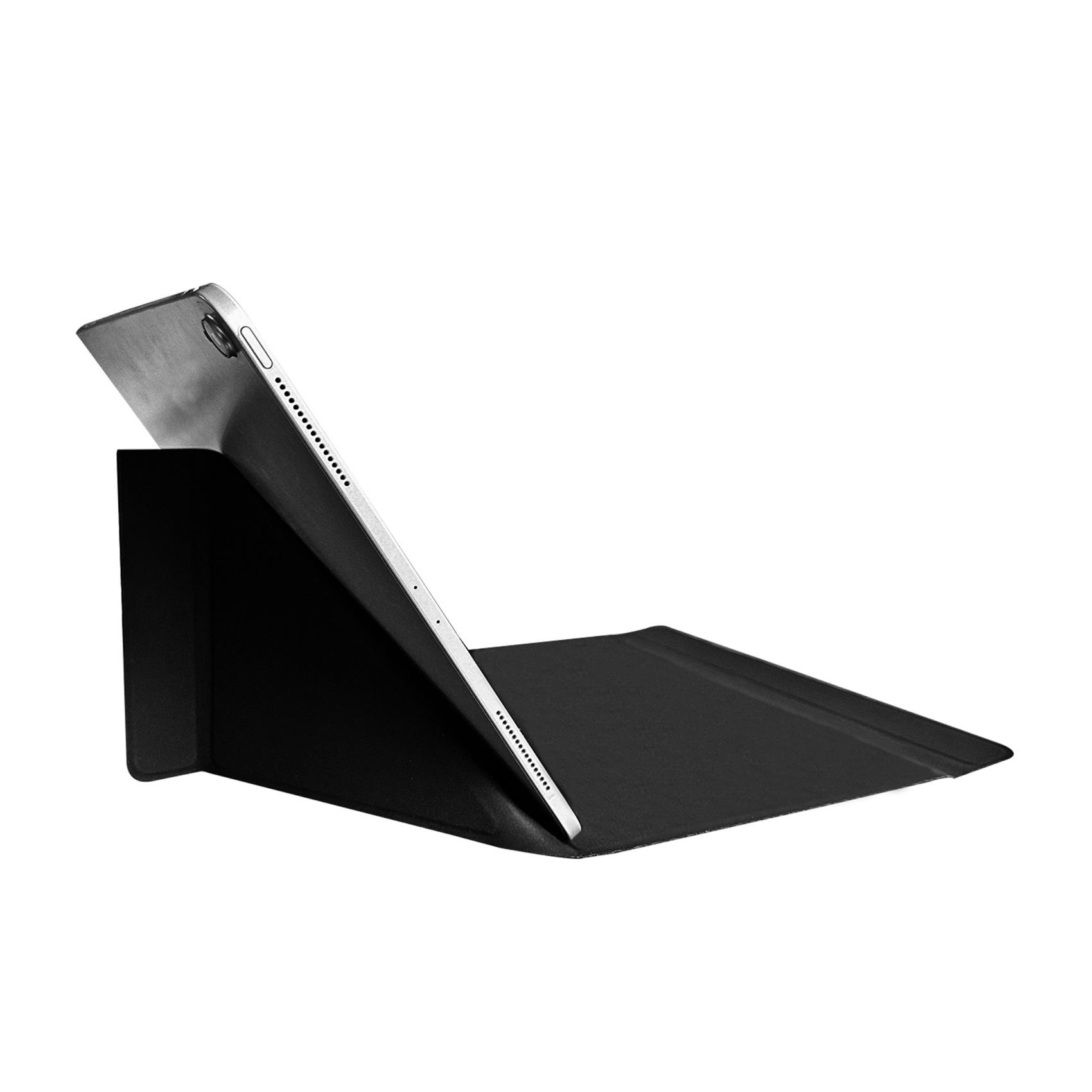 UNISTICKT13 - Custodia a libro in pelle sintetica con attacco Tablet tramite adesivo 3M di colore nero compatibile con Tablet fino a 13" dimensione display 5