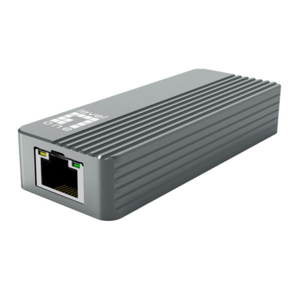 LEVELONE LEVELONE USB-0410 - Adattatore di rete USB-C Ethernet da 10 Gigabit, USB 3.2 Gen 2x2