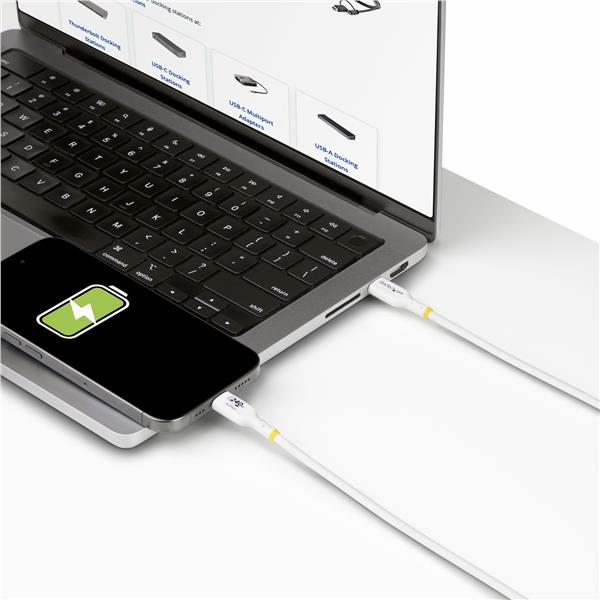 Cavo di ricarica USB-C Bianco da 1m 2