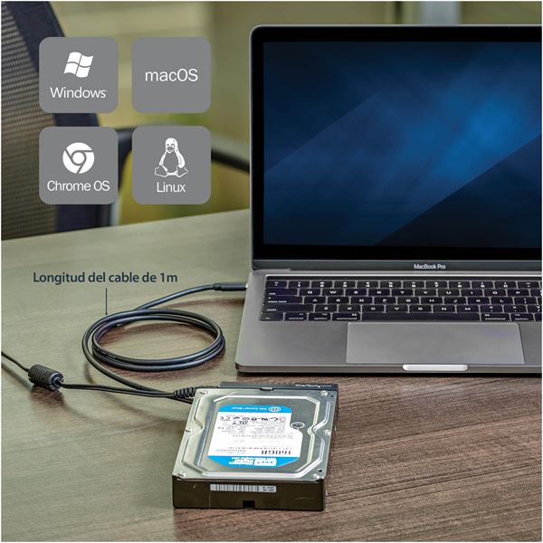 Cavo Adattatore USB 3.1 per SATA 2,5"/3,5" - USB-C 7