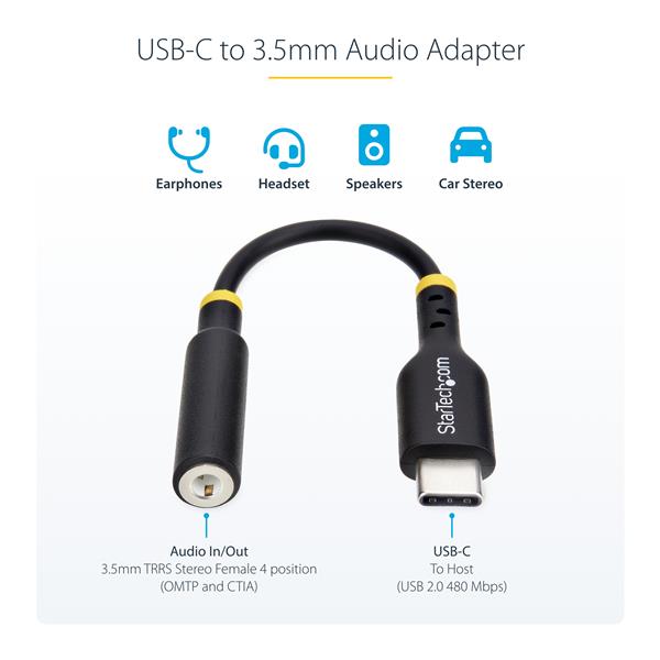 Adattatore Audio da USB-C a Jack 3,5 mm 3