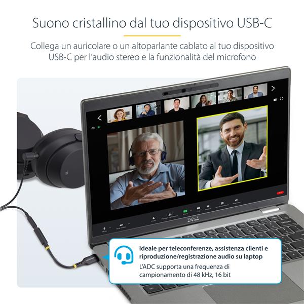 Adattatore Audio da USB-C a Jack 3,5 mm 5