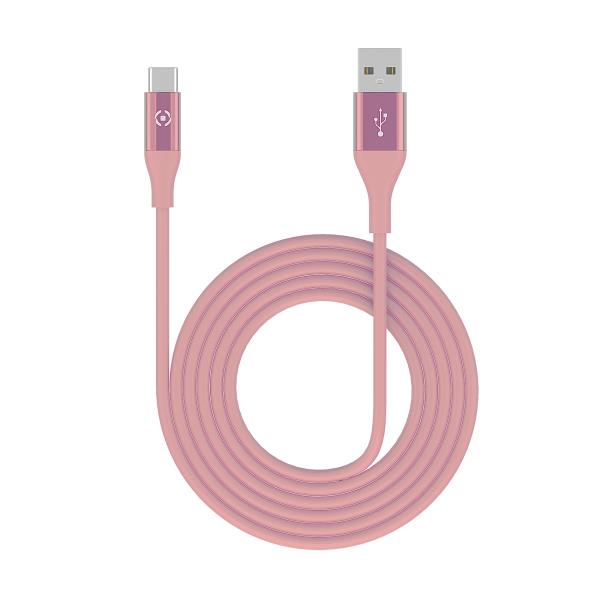 USBTYPECCOLOR - Cavo USB-A a USB-C, lunghezza 1 metro, potenza massima 15 Watt, guaina ultra resistente 3