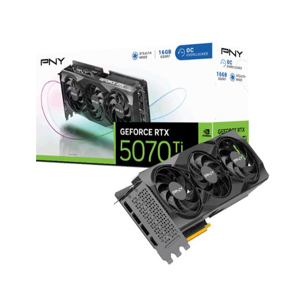 PNY GeForce RTX™ 5070 Ti Overclocked Triple Fan GPU 2