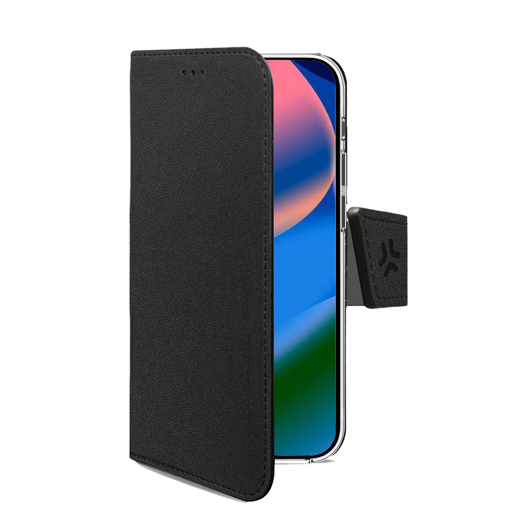 WALLY - Custodia a libro in pelle sintetica con chiusura flap magnetico, slot per carte e funzione stand colore nero compatibile con Google Pixel 10/ Pixel 10 Pro 2