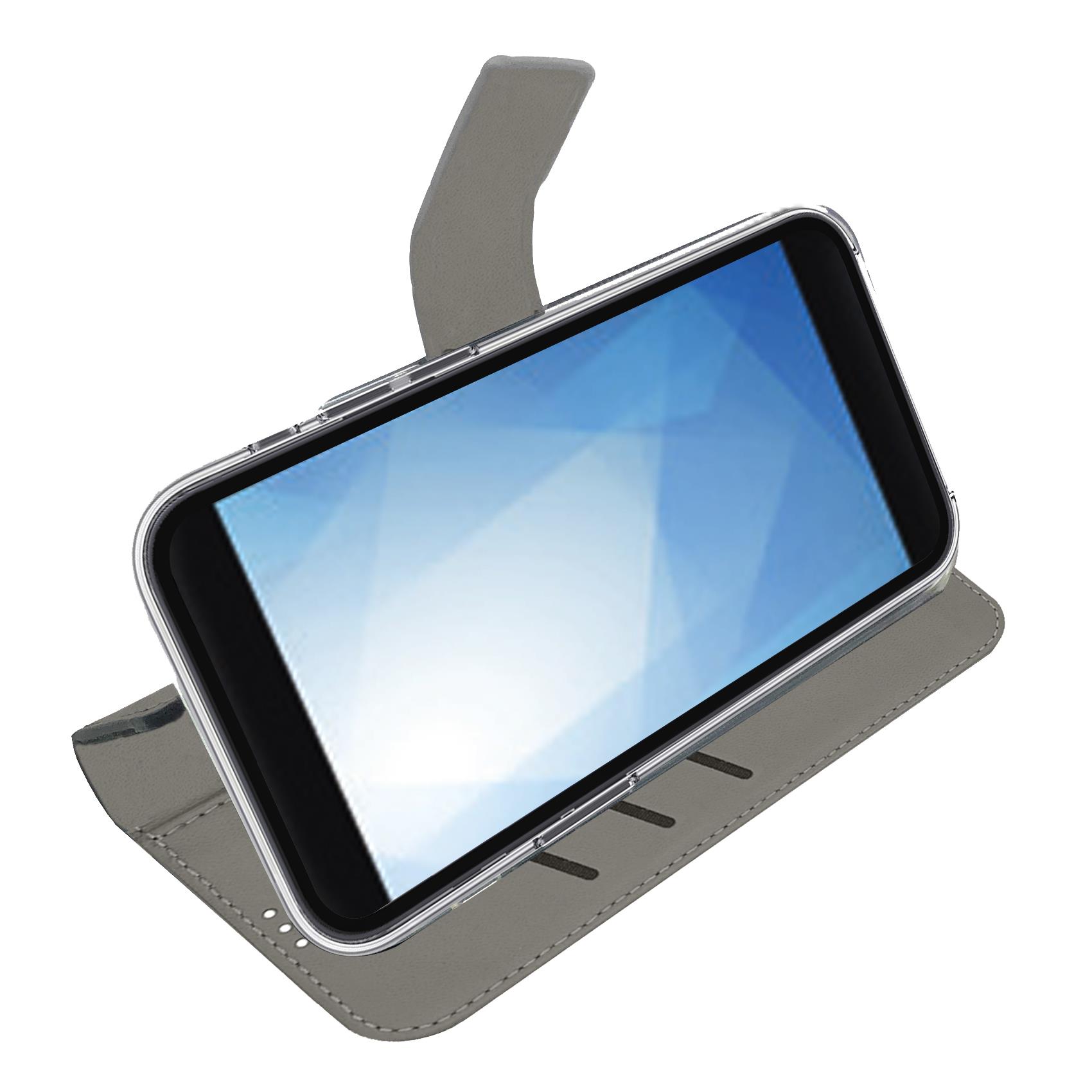 WALLY - Custodia a libro in pelle sintetica con chiusura flap magnetico, slot per carte e funzione stand colore nero compatibile con Redmi Note 15 5G/ Redmi Note 15 4G/ Poco M8 5G 4